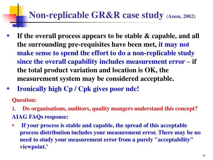 gr & r case study gr & r case study