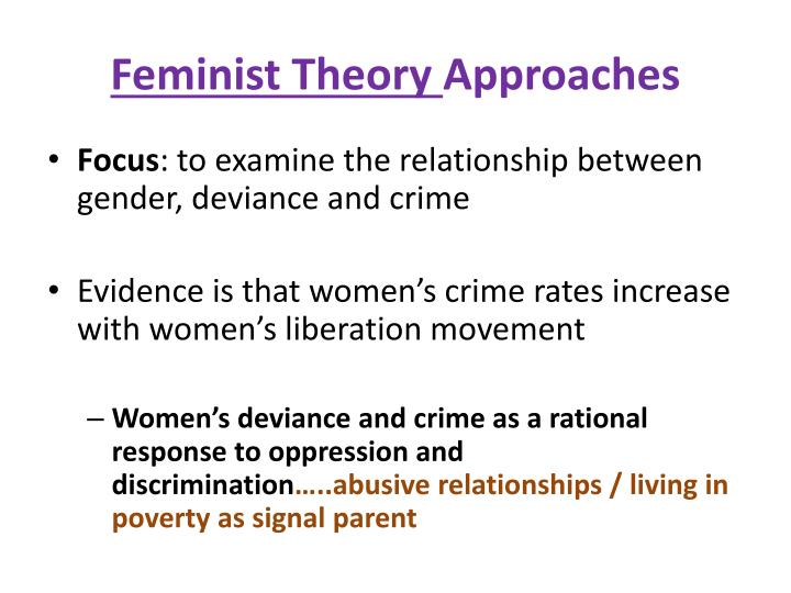 feminism and crime and deviance essay Outline and assess feminist explanations for the relationship between outline and assess feminist explanations assess the view that crime and deviance. feminism and crime and deviance essay Outline and assess feminist explanations for the relationship between outline and assess feminist explanations assess the view that crime and deviance.