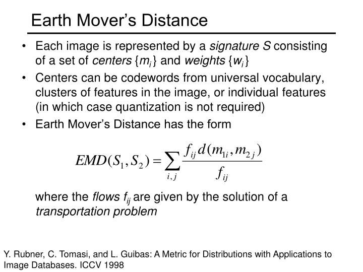 earth mover distance
