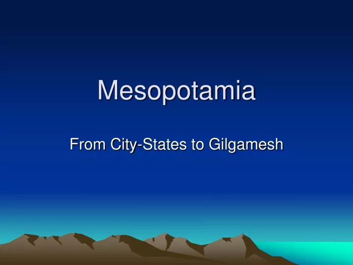 Essay On Mesopotamia