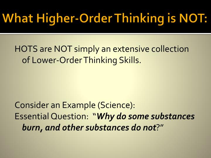 higher order thinking skills include creative and systems thinking critical analysis and higher order thinking skills include creative and systems thinking critical analysis and