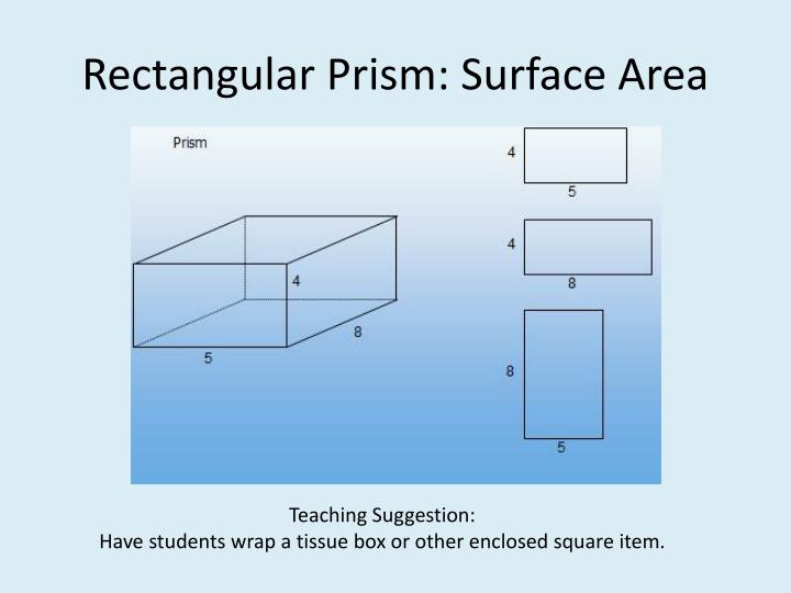 surface area of rectangular prism surface area of rectangular prism