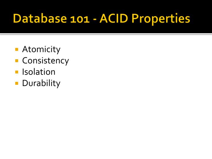 acid properties database acid properties database