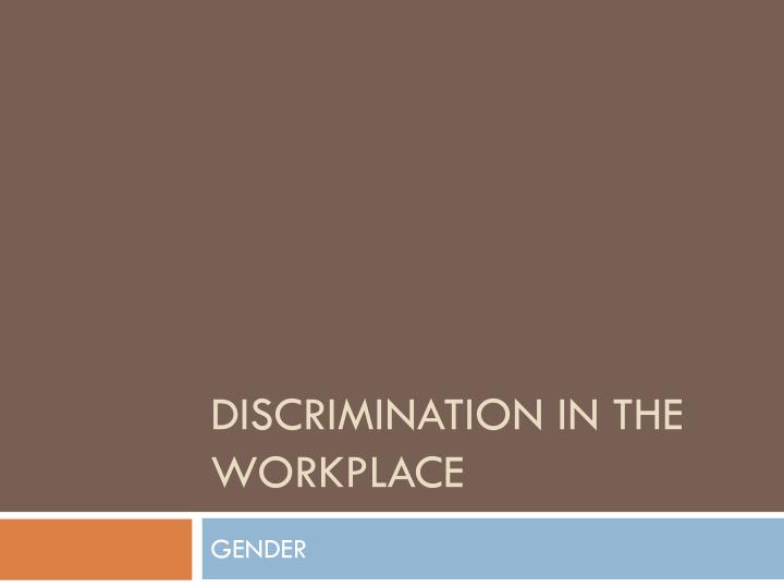 gender segregation during all the workplace gender segregation through a workplace
