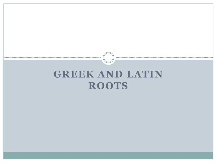 Greek Thesis
