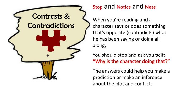 contrast and contradiction signpost