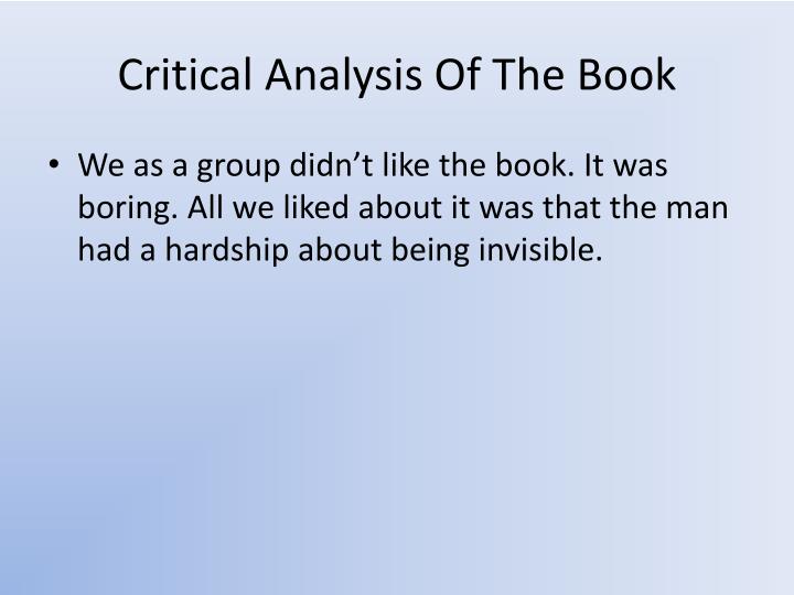critical essay for invisible man Affect, history, and race and ellison's is invisible man affect, history, and race and ellison's invisible manclcweb: comparative literature and culture82. critical essay for invisible man Affect, history, and race and ellison's is invisible man affect, history, and race and ellison's invisible manclcweb: comparative literature and culture82.