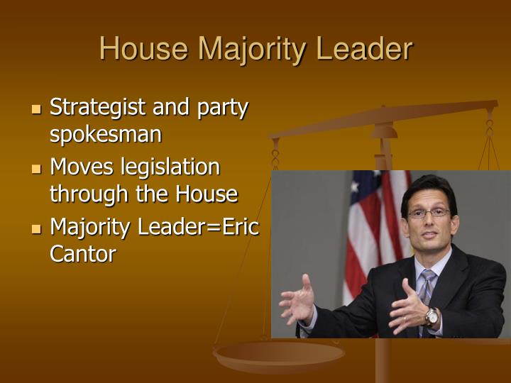 What is the job of the majority and minority leaders