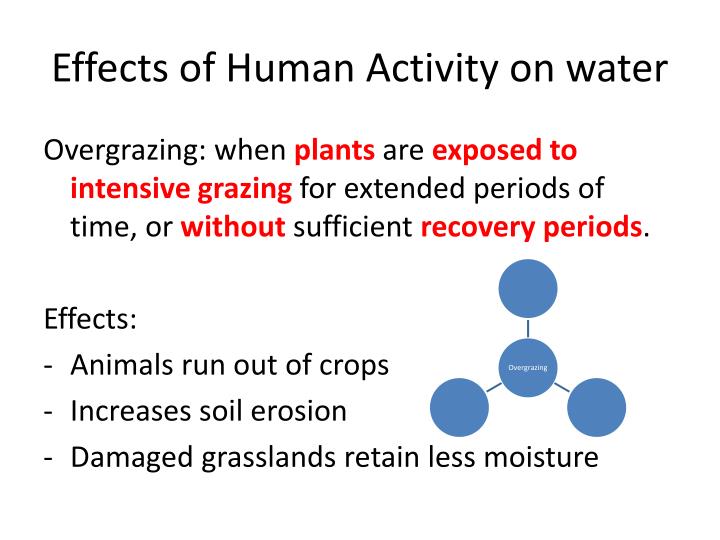 Impact of human activity