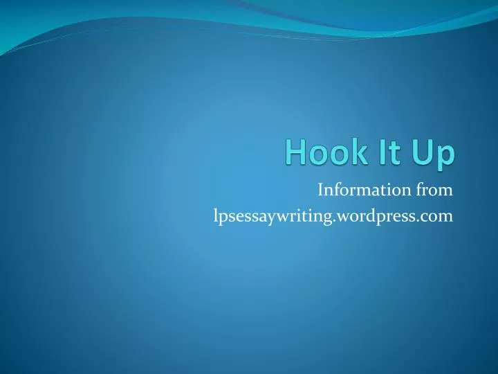 What Is A Hook In An Essay