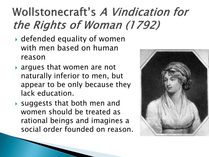 right statement thesis vindication woman A vindication of the rights of woman: with strictures on political and moral subjects (1792), written by the 18th-century british proto-feminist mary wollstonecraft. right statement thesis vindication woman A vindication of the rights of woman: with strictures on political and moral subjects (1792), written by the 18th-century british proto-feminist mary wollstonecraft.