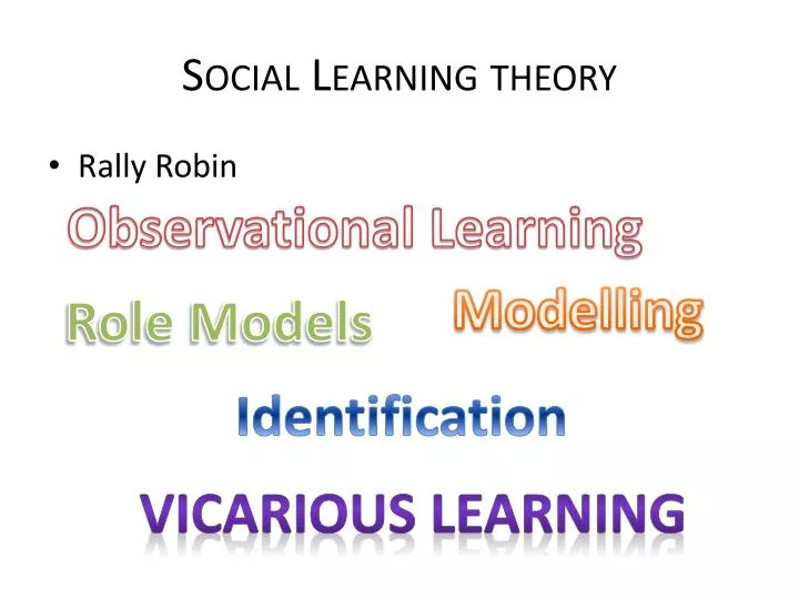 social learning theory donny social learning theory donny