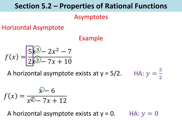 Ppt Section 52 Properties Of Rational Functions Powerpoint Presentation Id2462898 1735