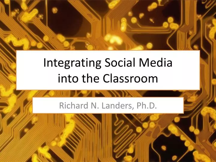 integration of social media into integrated integration of social media into integrated