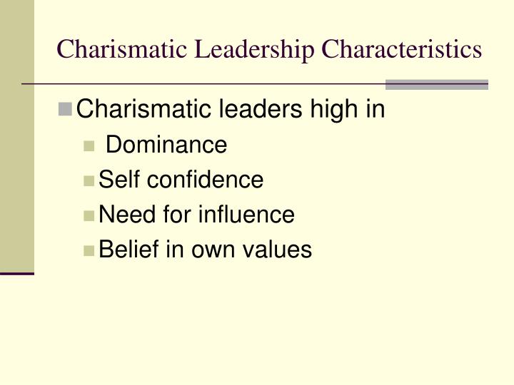 Charismatic leadership essay