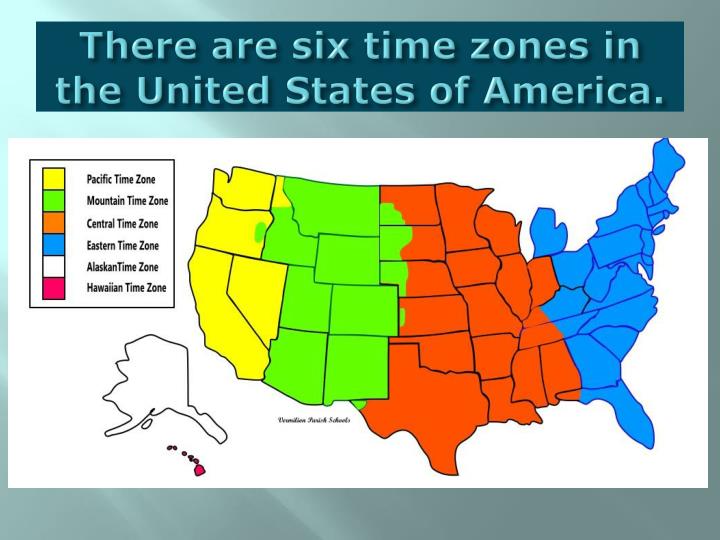 there are six time zones in the united states of america n