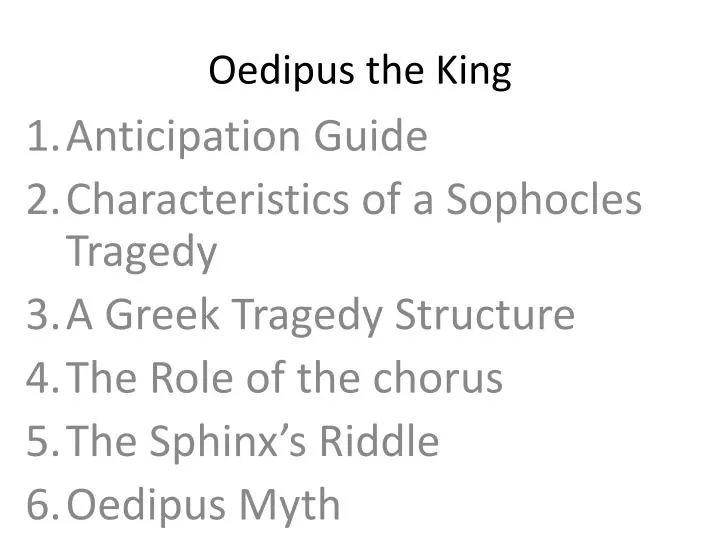 Oedipus tragedy essay