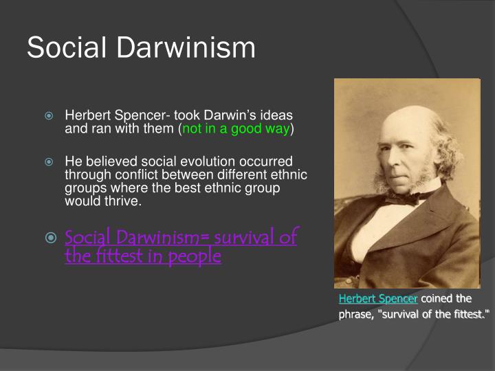 theory of social darwinism by herbert spencer
