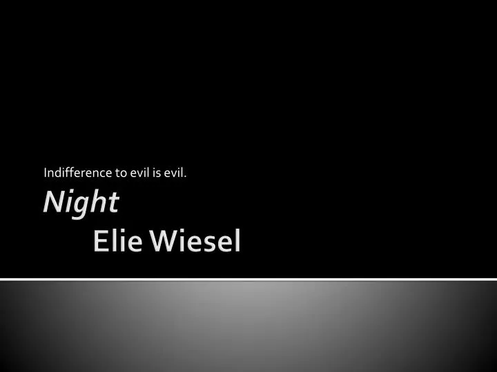 indifference in night essay indifference in night essay