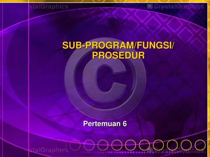 PPT SUB PROGRAM FUNGSI PROSEDUR PowerPoint Presentation Free