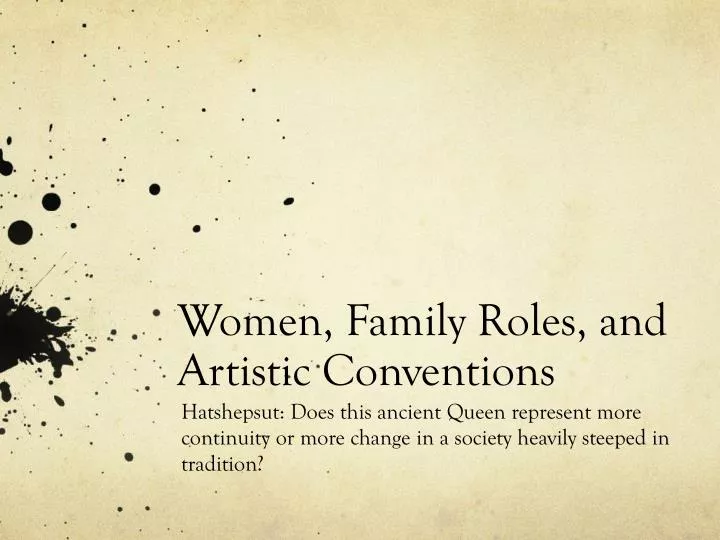 women in the family roles women in the family roles