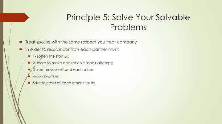 The Seven Principles for Making Marriage Work: A Practical