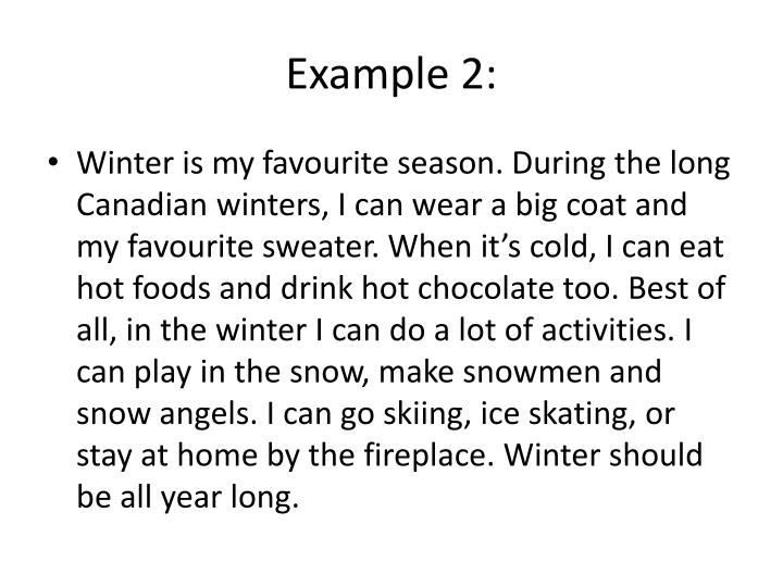 My Favorite Season Essay