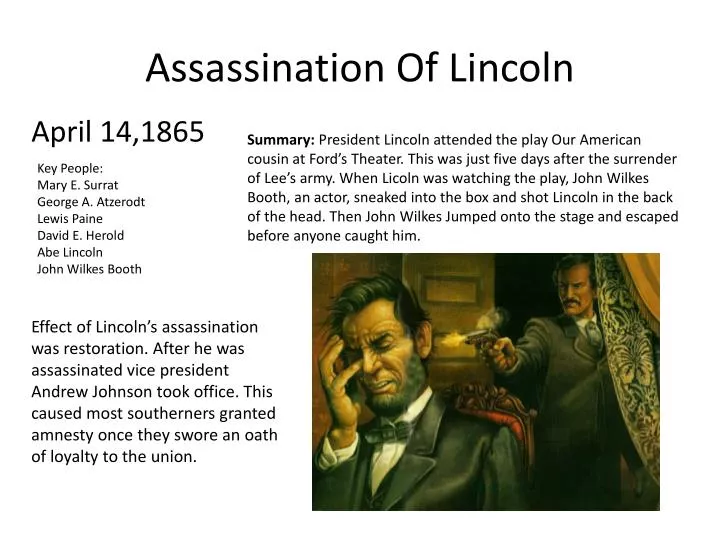 the assasination of abraham lincoln essay the assasination of abraham lincoln essay