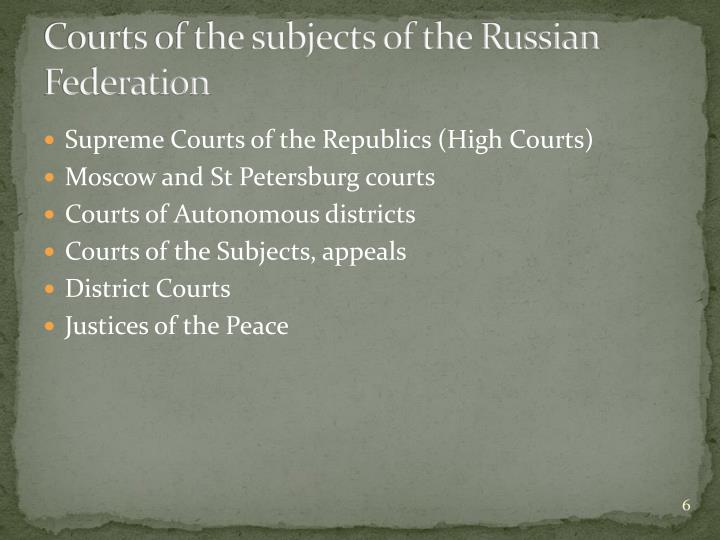 The Subjects Of Russian Federation 120