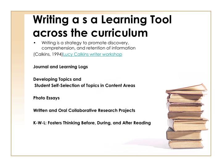 Reference guide to writing across the curriculum ppt