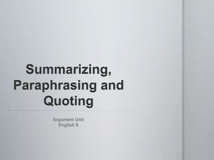 tips on quoting paraphrasing and summarising Karla's guide to citation style guides writing your paper, know the difference between quoting, paraphrasing quoting, paraphrasing and summarizing. tips on quoting paraphrasing and summarising Karla's guide to citation style guides writing your paper, know the difference between quoting, paraphrasing quoting, paraphrasing and summarizing.