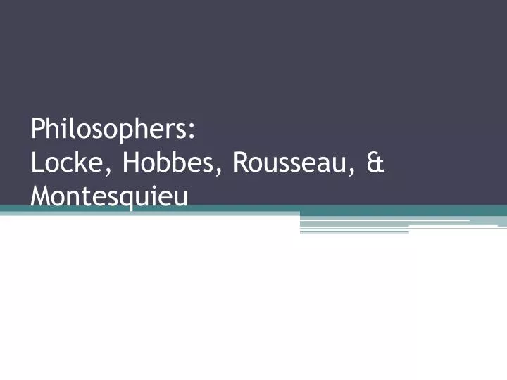 hobbes vs rousseau essays hobbes vs rousseau essays