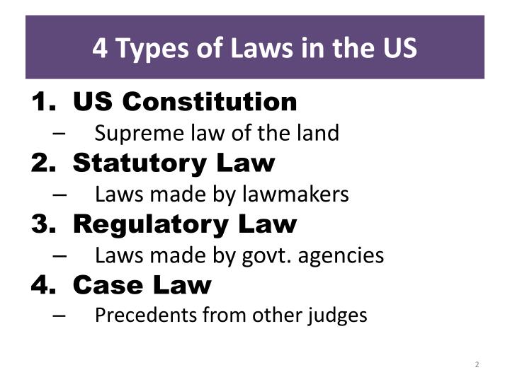 ppt 4 types of laws in the us powerpoint presentation id 2578666 ppt 4 types of laws in the us powerpoint presentation id 2578666