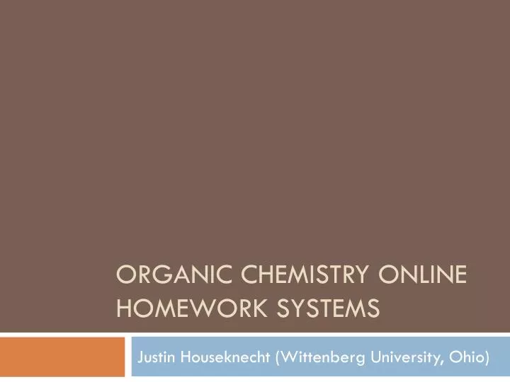 Online Homework System