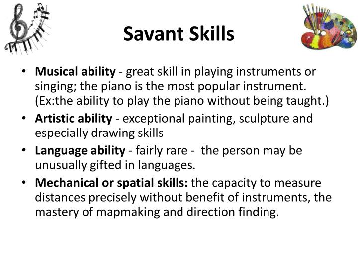 PPT SAVANT SYNDROME PowerPoint Presentation ID2582813
