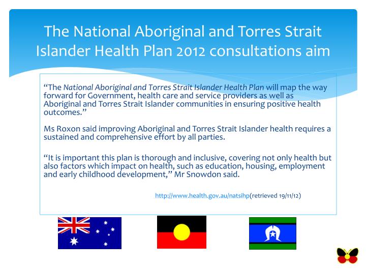 National Aboriginal And Torres Strait Islander Health Plan National Aboriginal And Torres Strait Islander Health Plan