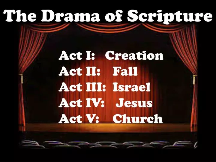 the drama of scripture book report the drama of scripture book report