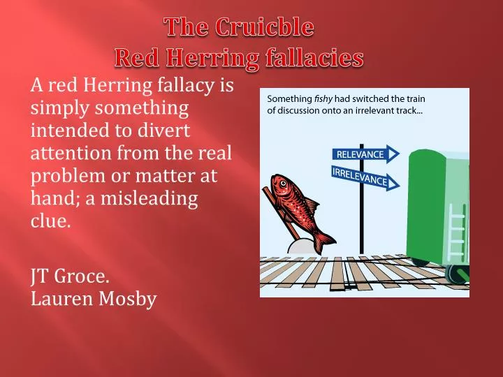 example of a red herring fallacy