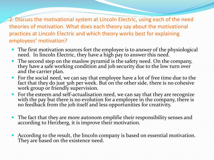 Lincoln Electric Company Case Analysis On Company