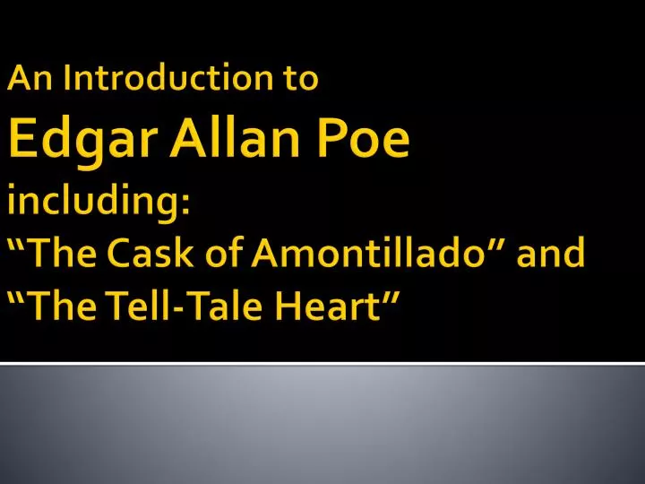 a book analysis of the tell tale heart by edgar allan poe Edgar allan poe remains the unsurpassed master of works of mystery and madness in this outstanding collection of poe's prose and poetry are sixteen of his finest tales, including the tell-tale heart, the murders in the rue morgue, the fall of the house of usher, the pit and the pendulum, william wilson, the black cat, the cask of. a book analysis of the tell tale heart by edgar allan poe Edgar allan poe remains the unsurpassed master of works of mystery and madness in this outstanding collection of poe's prose and poetry are sixteen of his finest tales, including the tell-tale heart, the murders in the rue morgue, the fall of the house of usher, the pit and the pendulum, william wilson, the black cat, the cask of.