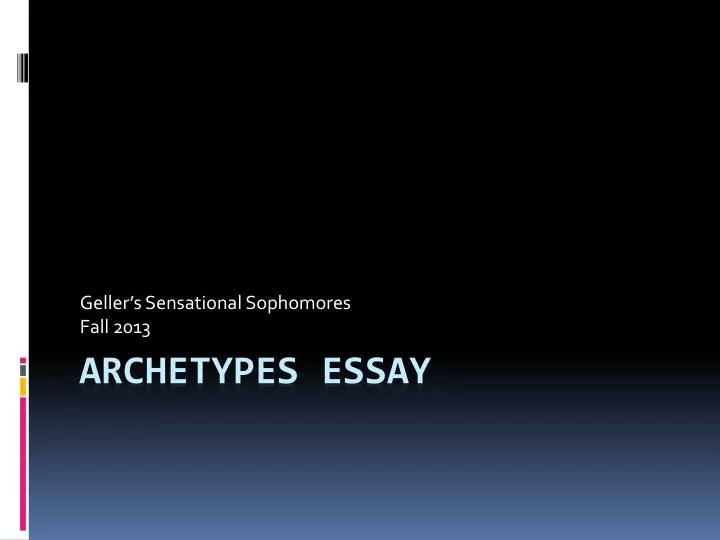 archetype essay introduction archetype essay introduction