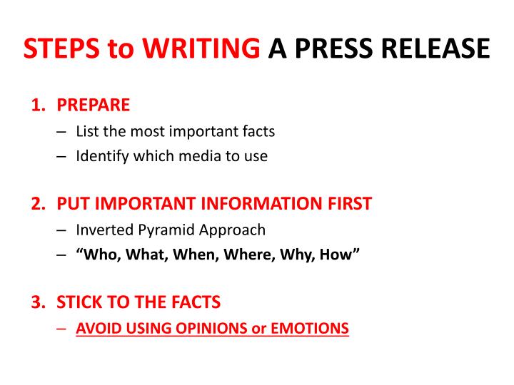 writing a press release for a new business writing a press release for a new business