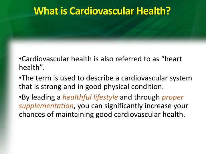 More on Heart Disease