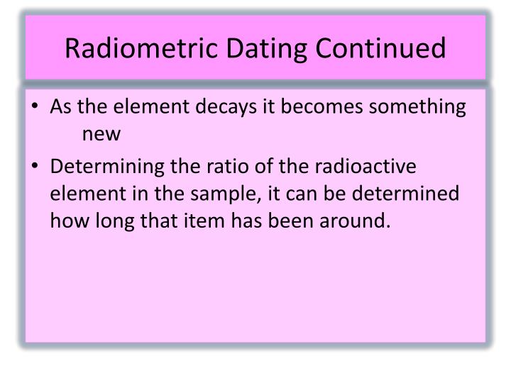 Radiometric dating animation