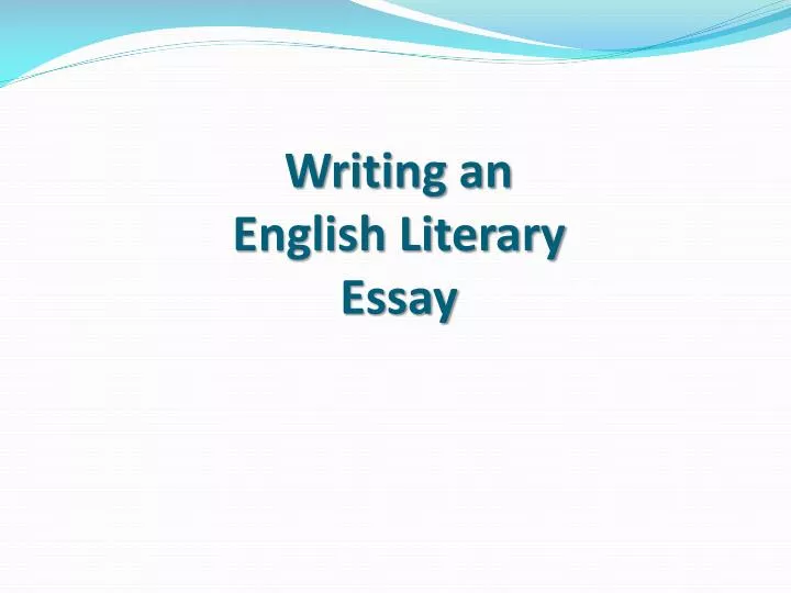 Help me do a custom british literature powerpoint presentation Academic Premium ASA