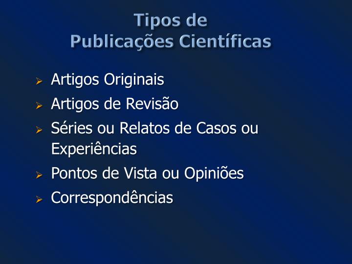 Revisao de artigos cientificos