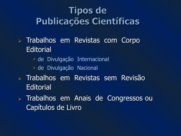Revisao de artigos cientificos