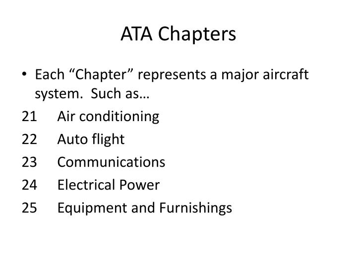 aircraft maintenance manual ata chapters download free