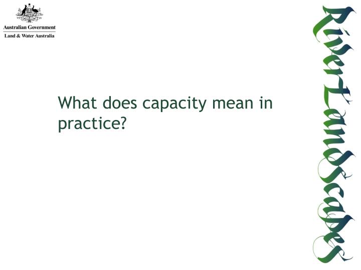 PPT - Assessing Community Capacity for Riparian Restoration PowerPoint