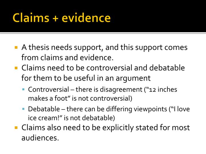 thesis claim evidence warrant Phd thesis claim evidence warrant success is designed to assist doctoral students who are writing theses in the english language the book. thesis claim evidence warrant Phd thesis claim evidence warrant success is designed to assist doctoral students who are writing theses in the english language the book.